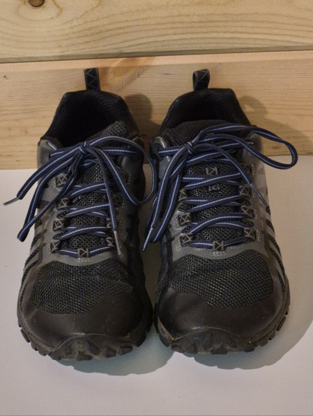 Merrell Siren Edge 3 Womens Grey Blue Hiking Shoes Size 8.5